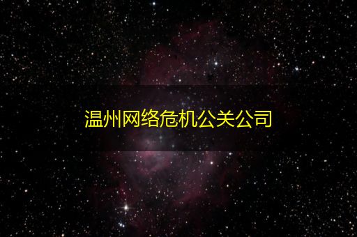 禹城温州网络危机公关公司