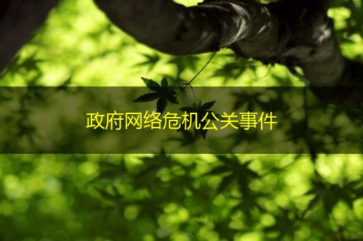 清徐政府网络危机公关事件
