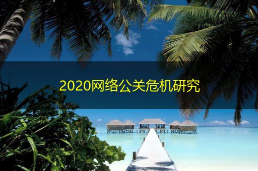 黄南2020网络公关危机研究