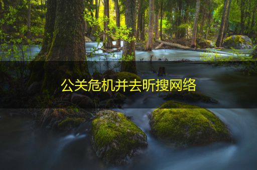南漳公关危机并去昕搜网络