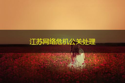 宜阳江苏网络危机公关处理