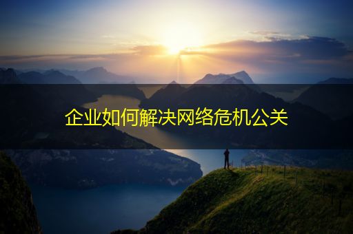 邵阳县企业如何解决网络危机公关