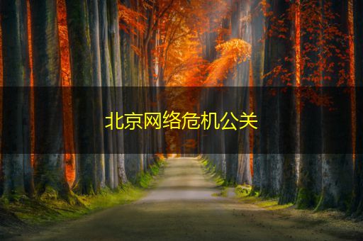 金坛北京网络危机公关