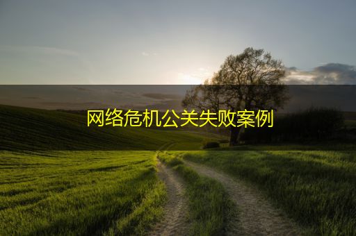 文昌网络危机公关失败案例