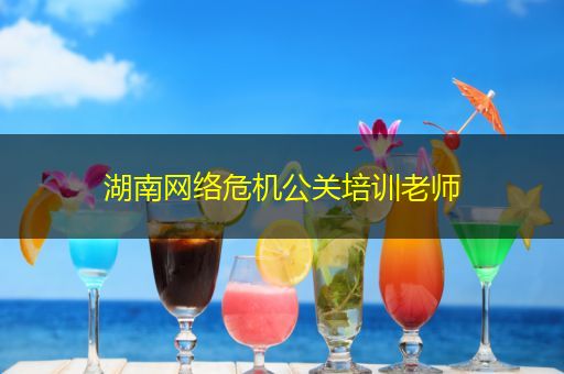 肥城湖南网络危机公关培训老师
