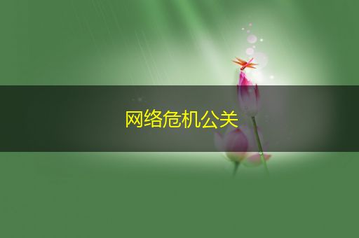 中国台湾网络危机公关