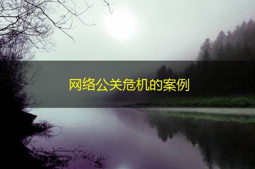 湘潭网络公关危机的案例