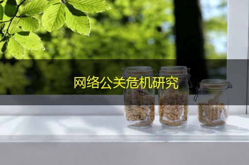 盘锦网络公关危机研究